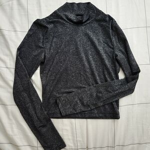 Abercrombie & Fitch Black Mock Neck Top